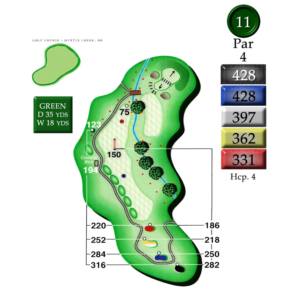 MyrtleCreek Hole 11 MyrtleCreek Hole 11