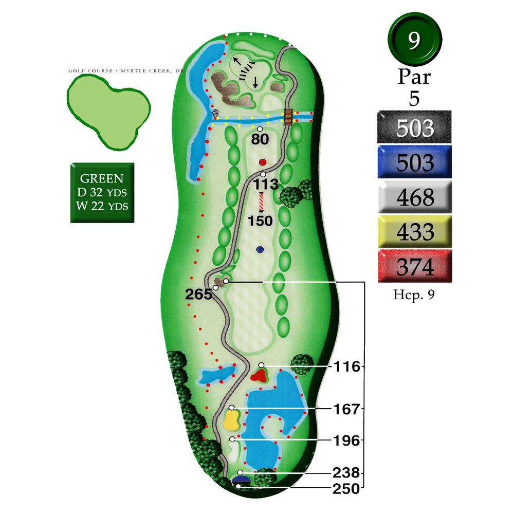 MyrtleCreek Hole 9 MyrtleCreek Hole 9